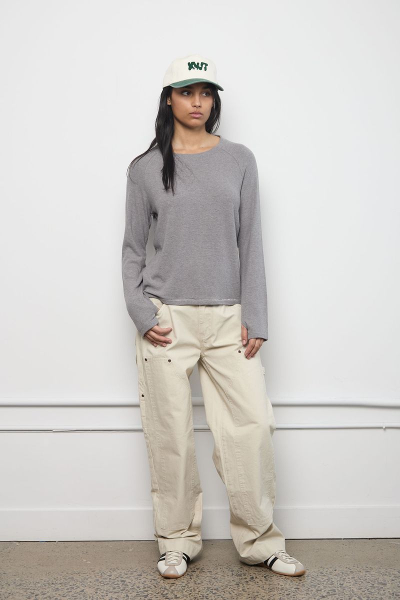 KUWALLLA - Warm Routine Top - Heather Grey