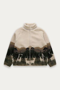 KUWALLA - Sherpa Jacket - Elk Wildlife - Unisex