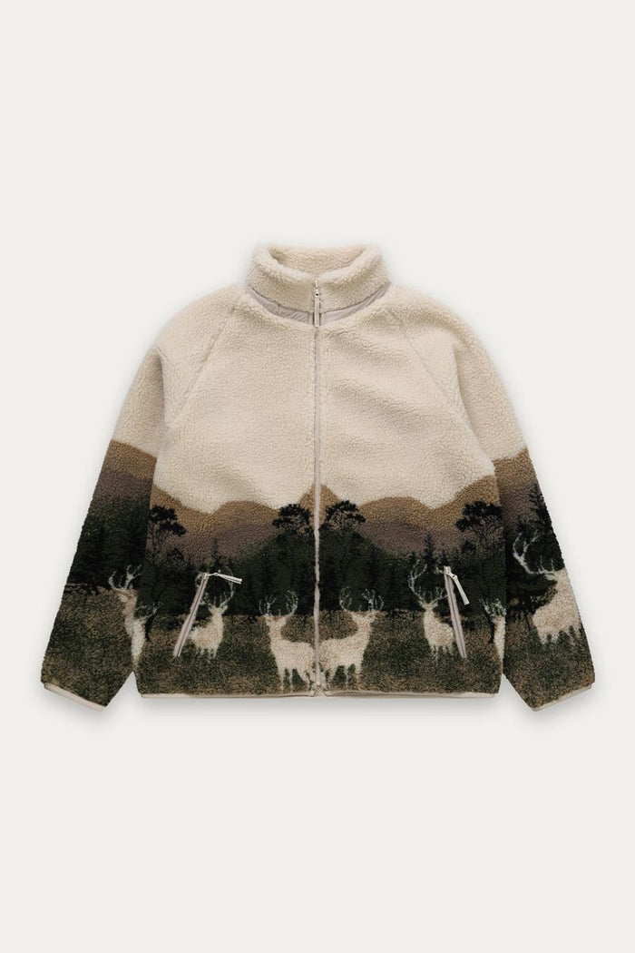 KUWALLA - Sherpa Jacket - Elk Wildlife - Unisex