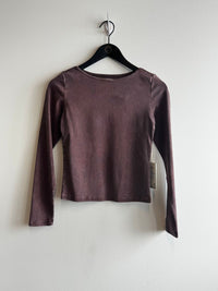 KUWALLA - Boatneck Long Sleeve - Toasted Cocoa