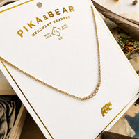 PIKA & BEAR - Témmé - Rhinestone Feature Necklace - Gold
