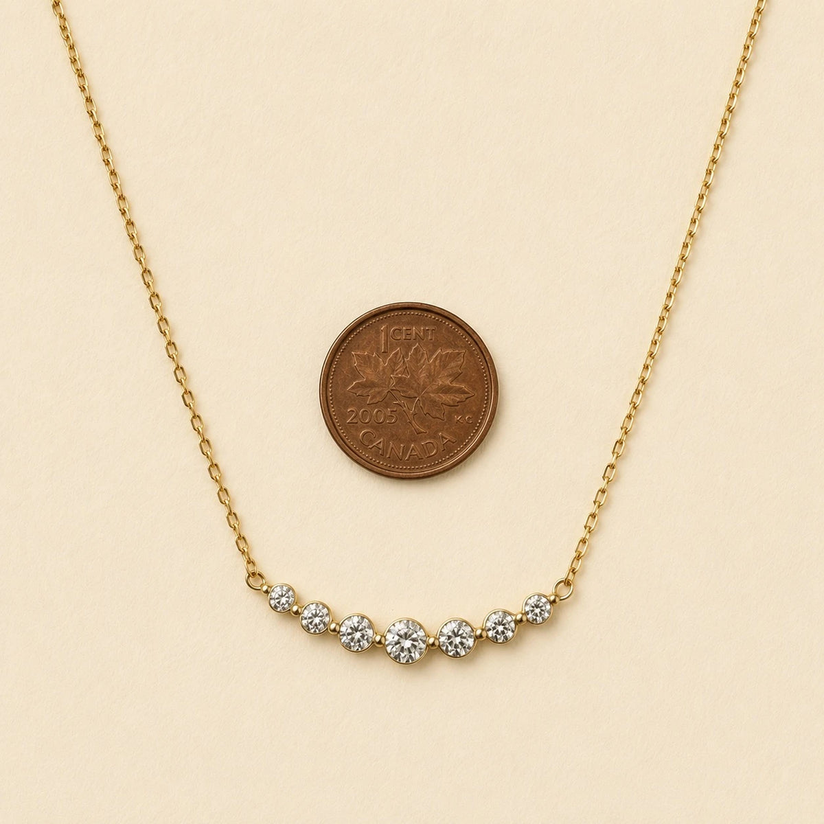 PIKA & BEAR - Témmé - Rhinestone Feature Necklace - Gold