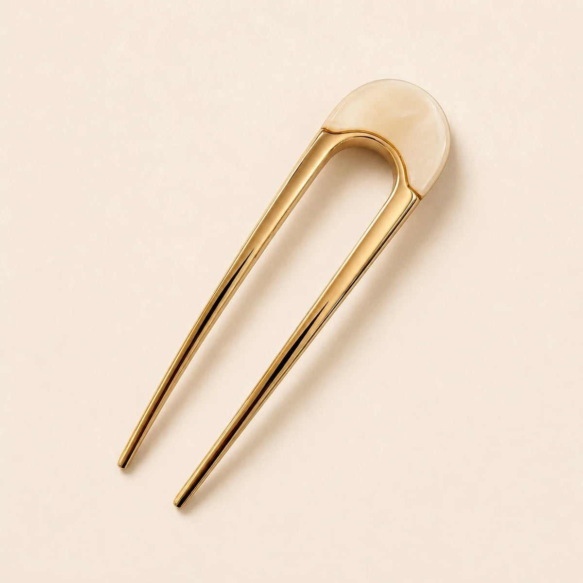 PIKA & BEAR - CLAUDETTE - French Hair Pin - Cream / Gold