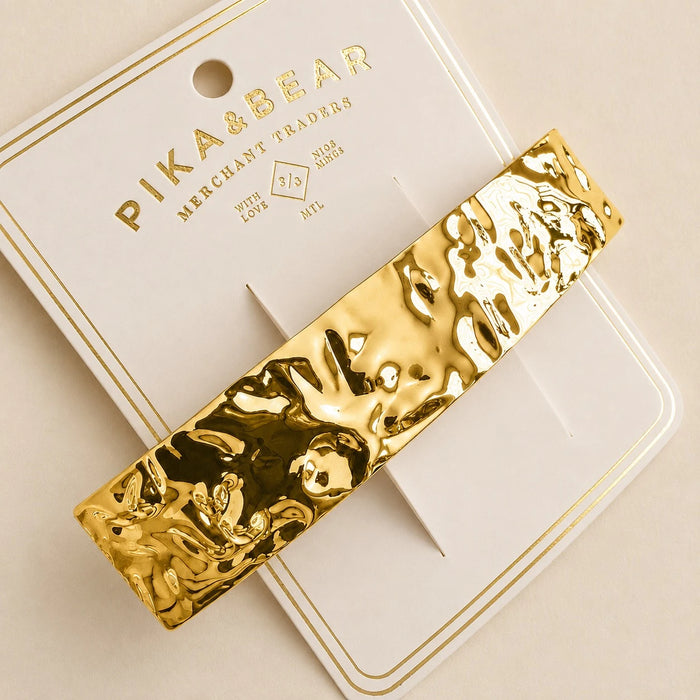 PIKA & BEAR - Quinn - Textured Hair Clip - Gold