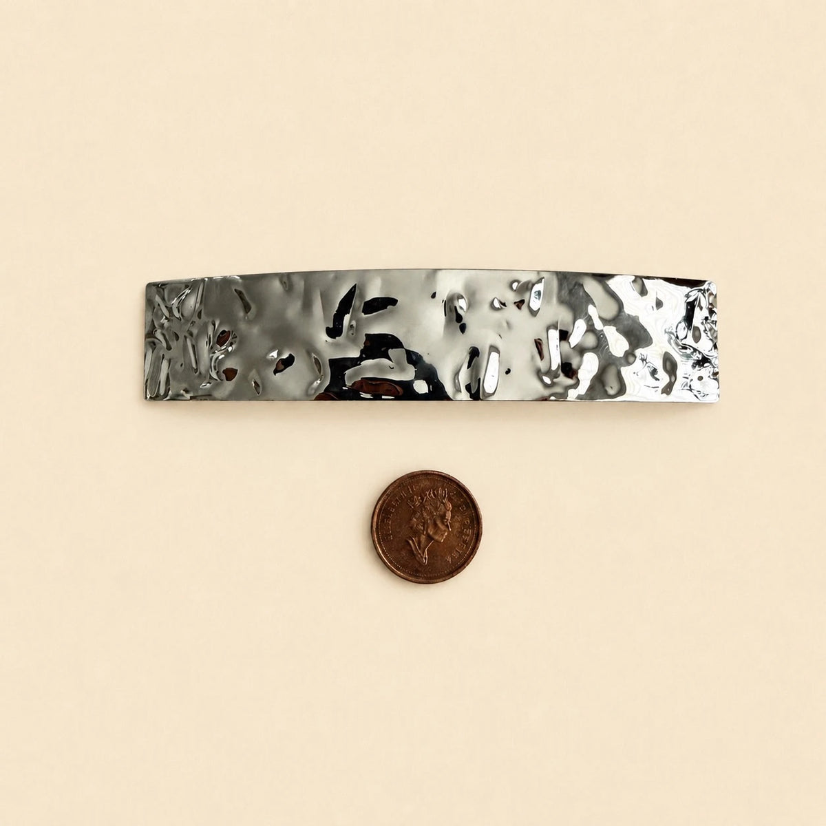 PIKA & BEAR - Quinn - Textured Hair Clip - Silver