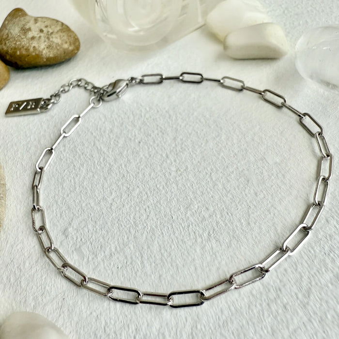 PIKA & BEAR - Petit Montmartre Paperclip Chain Bracelet - Silver