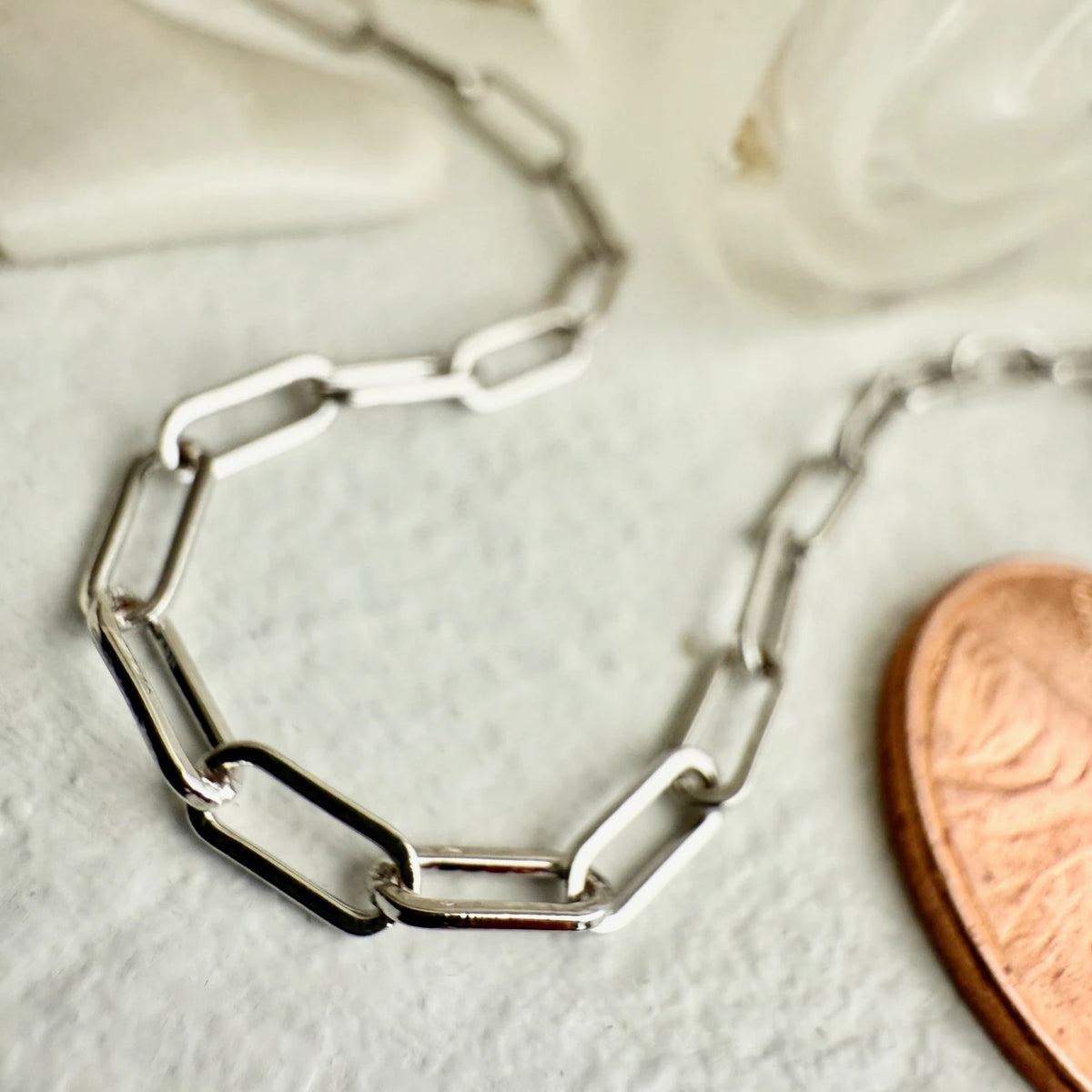 PIKA & BEAR - Petit Montmartre Paperclip Chain Bracelet - Silver