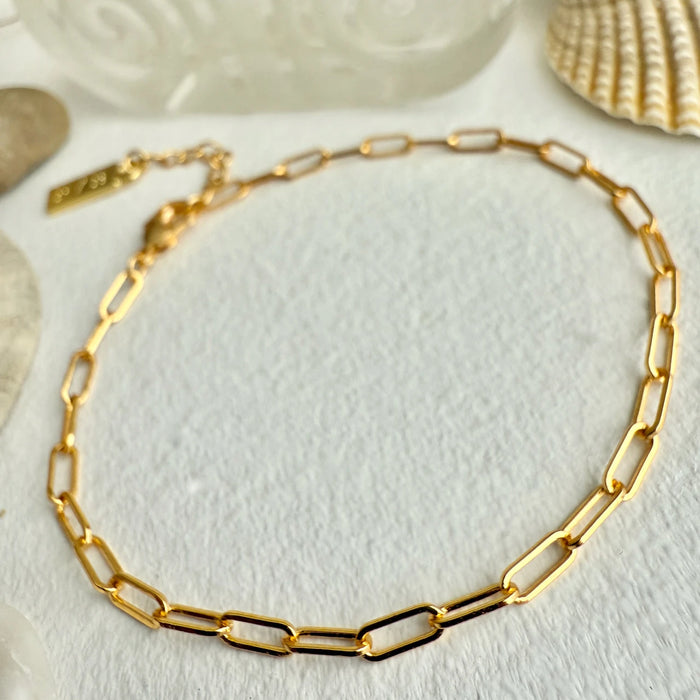 PIKA & BEAR - Petit Montmartre Paperclip Chain Bracelet - Gold