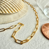 PIKA & BEAR - Petit Montmartre Paperclip Chain Bracelet - Gold