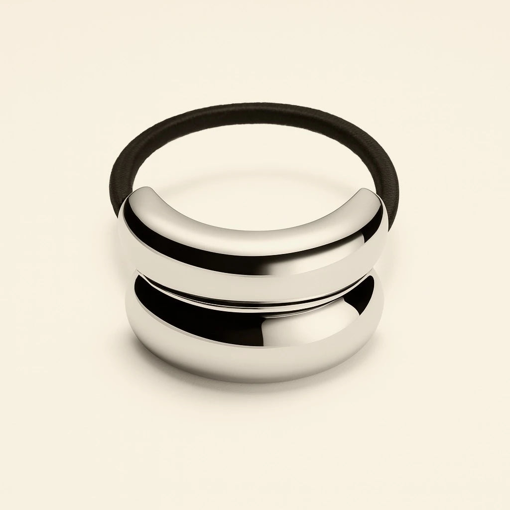 PIKA & BEAR - Conves - Double Detail Hair Elastic - Silver