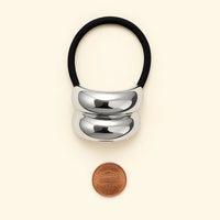 PIKA & BEAR - Conves - Double Detail Hair Elastic - Silver