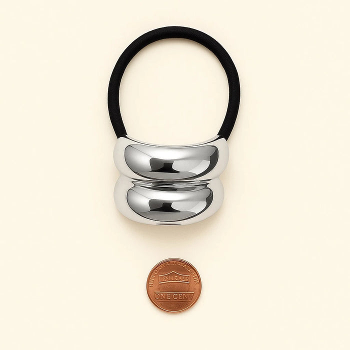 PIKA & BEAR - Conves - Double Detail Hair Elastic - Silver