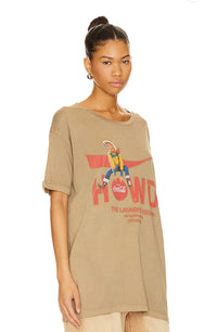 Howdy Coke Oversized Tee- Camel Gold