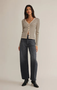 Jordana Striped Rib Sweater