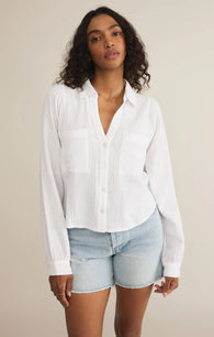 Z SUPPLY Campo Button Up Top - White