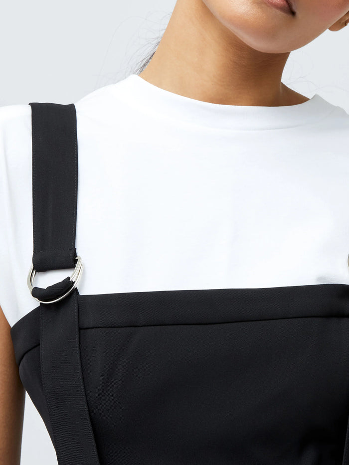 FRENCH CONNECTION Harrie Suiting Pinafore Midi