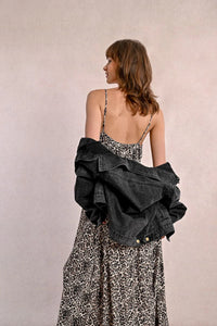 Long Leopard Print Dress