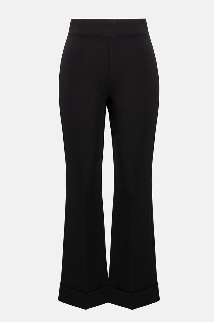 Heavy Knit Flared Pull-On Pants