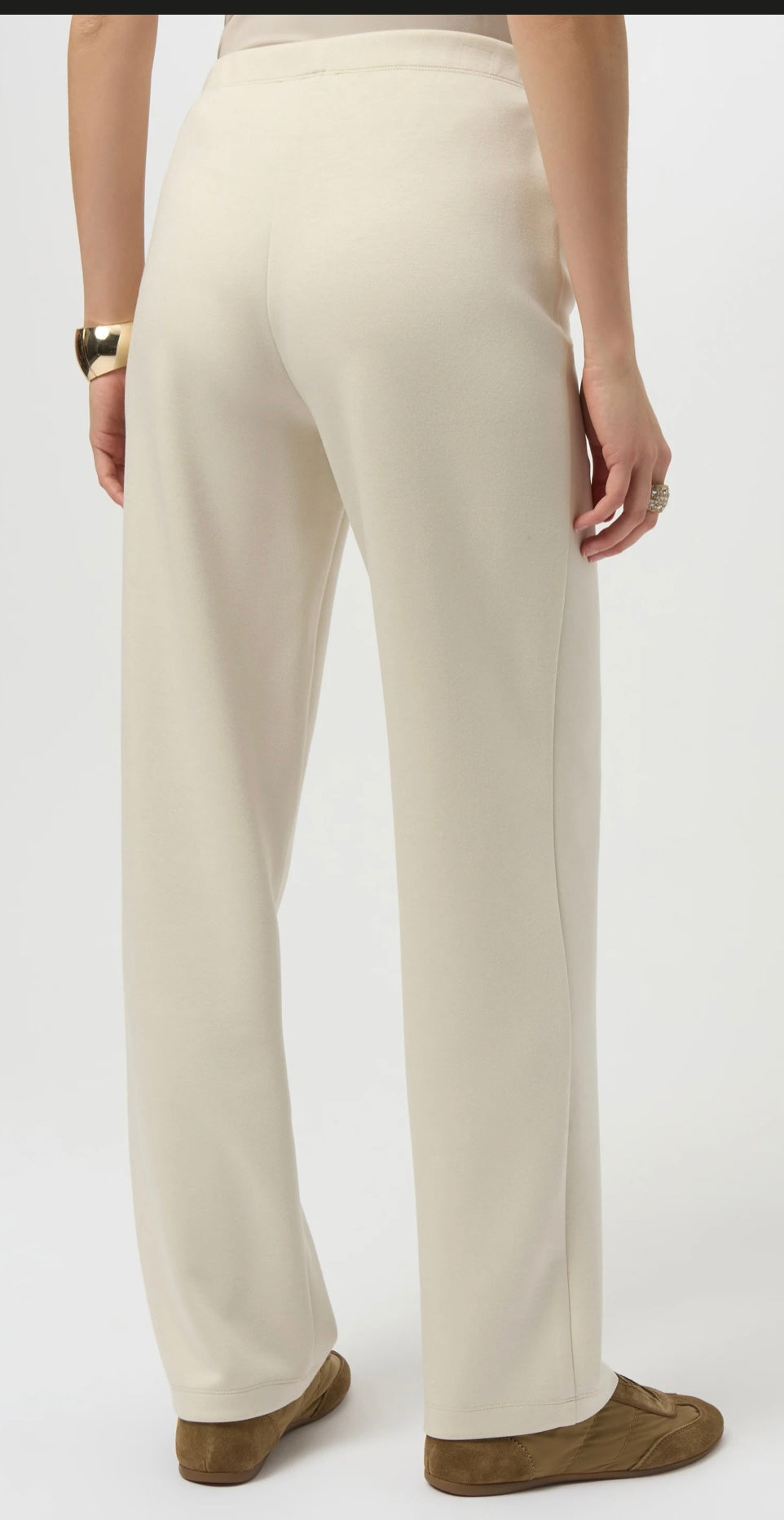 Scuba Jersey Straight Leg Pull-On Pants