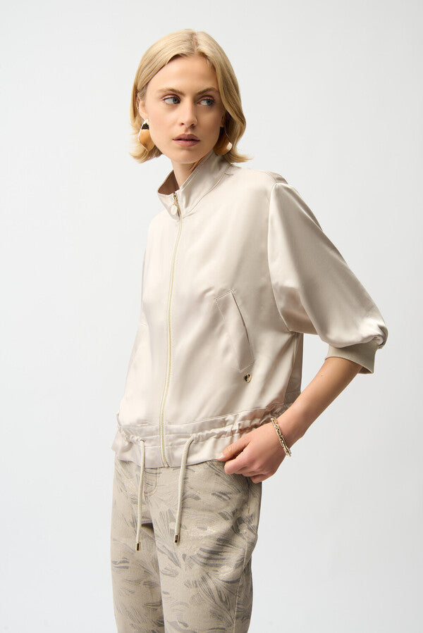 JOSEPH RIBKOFF Zipper Relaxed Fit Jacket