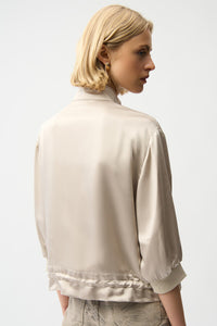 JOSEPH RIBKOFF Zipper Relaxed Fit Jacket