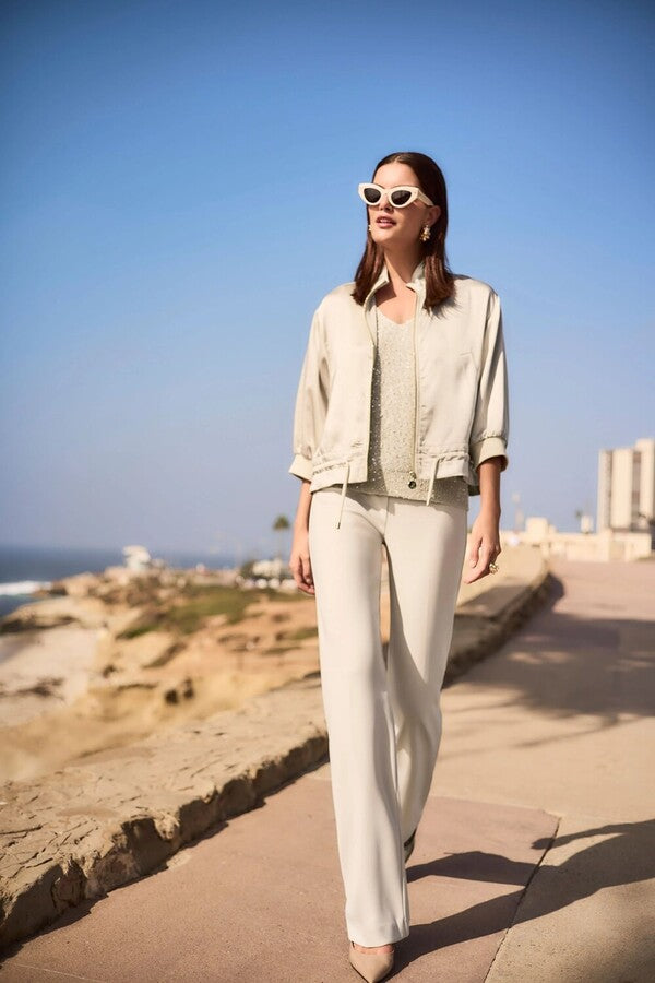 JOSEPH RIBKOFF Zipper Relaxed Fit Jacket