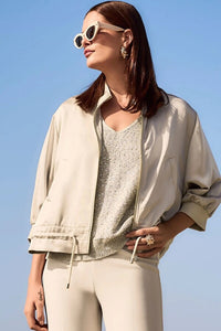 JOSEPH RIBKOFF Zipper Relaxed Fit Jacket