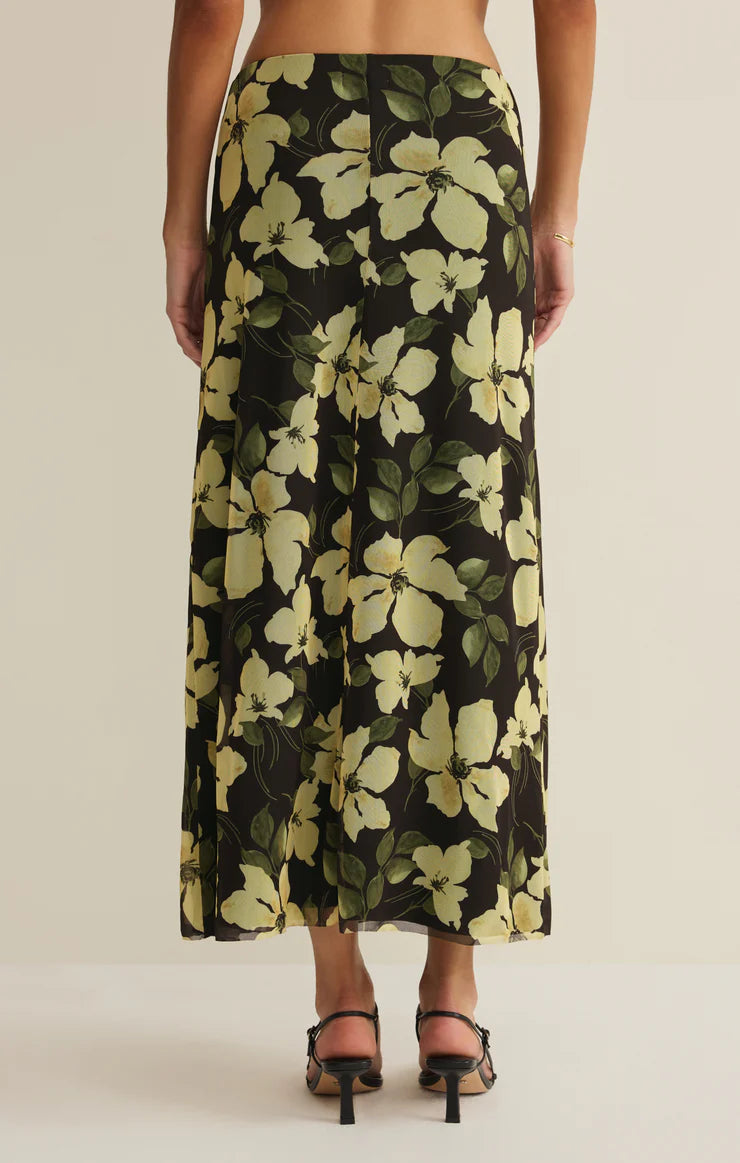 Z SUPPLY Eda Ren Floral Mesh Maxi Skirt