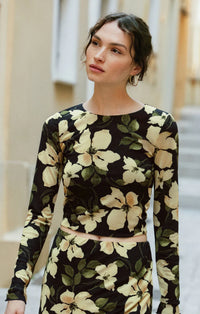 Z SUPPLY Taysha Ren Floral Mesh Top