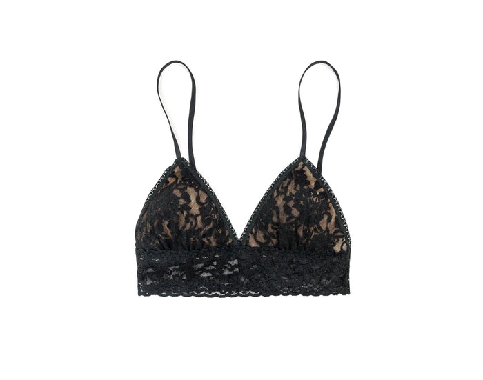 Padded Triangle Bralette- Black