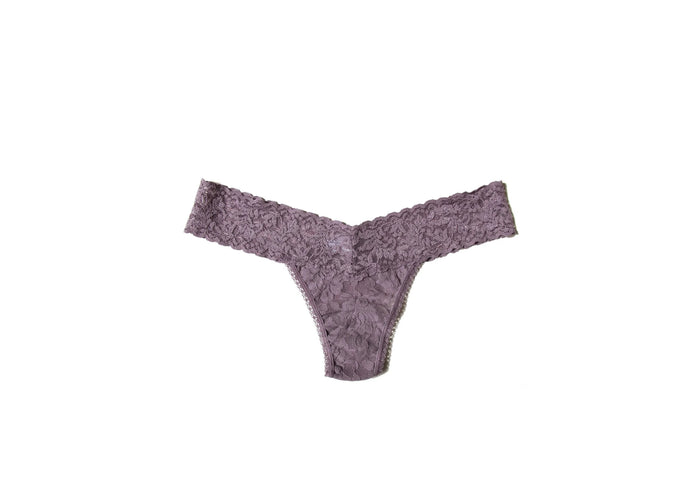 Signature Lace Low Rise Thong (Colours Vary)