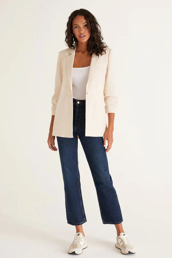 Cinema Twill Blazer- Cream