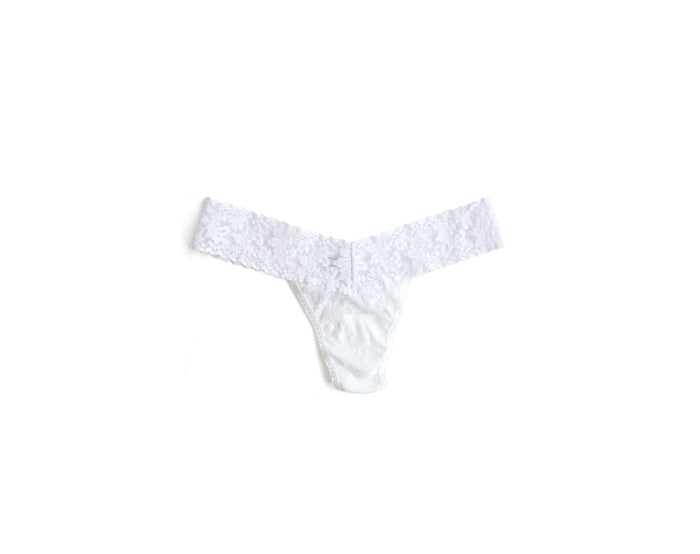 Signature Lace Low Rise Thong (Colours Vary)