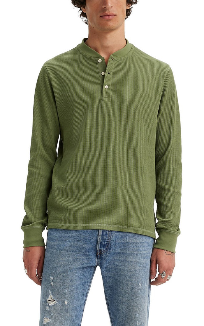LS Thermal 3 Button Henley