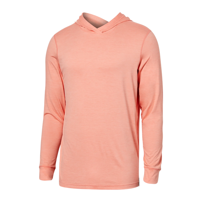 Droptemp All Day Cooling Hoodie- Burnt Coral Heather