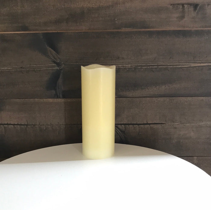 Led Pillar Candle Ivory- Large