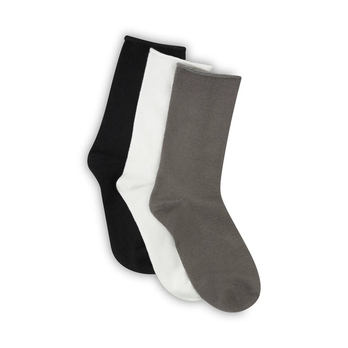 Pillow Polytam Crew Sock- 3 Pack Medium Grey