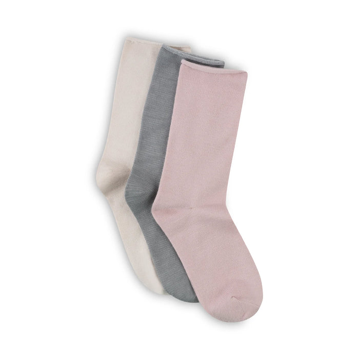 Womens Recycled Pillow Polytam Crew Sock- 3 Pack