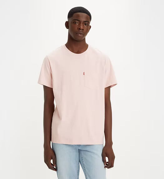 Classic Pocket Tee- Light Pink