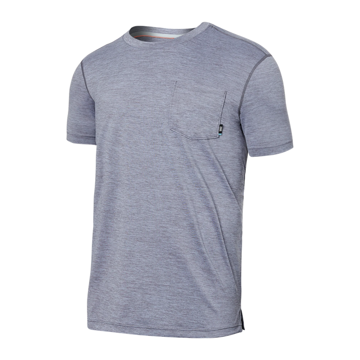 DROPTEMP™ Short Sleeve Pocket Tee- Shark Heather