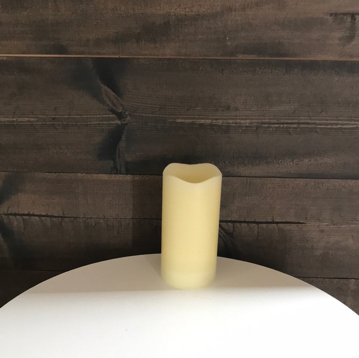 Led Pillar Candle Ivory- Medium