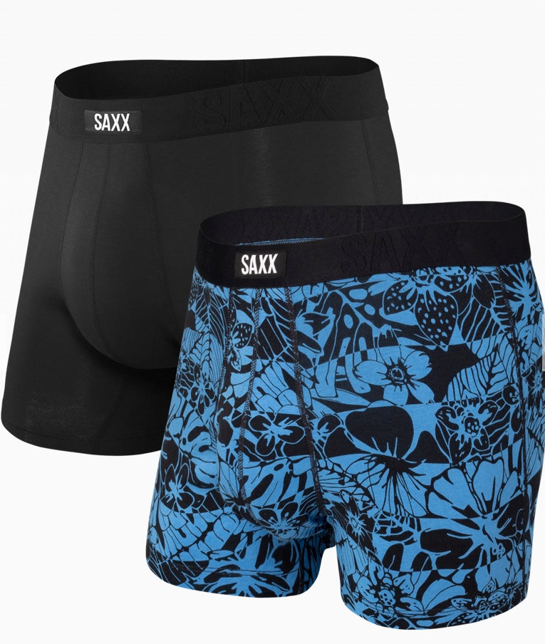 Undercover Trunk 2-Pack- Blue Floral/Black