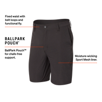 Go To Town Casual Sport 2N1 Short- Faded Black