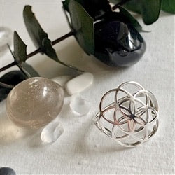 Gaia- Flower Of Life Ring