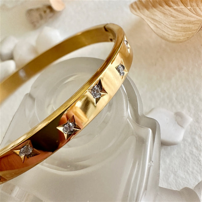 Lascaux- Zircon Star Bangle